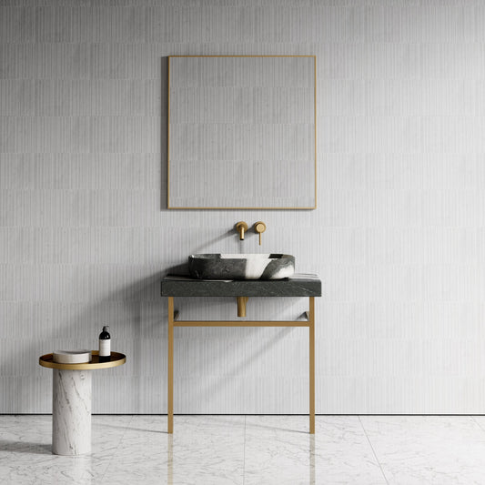 Lomazzo Panda Marble Countertop Vanity Unit 800mm