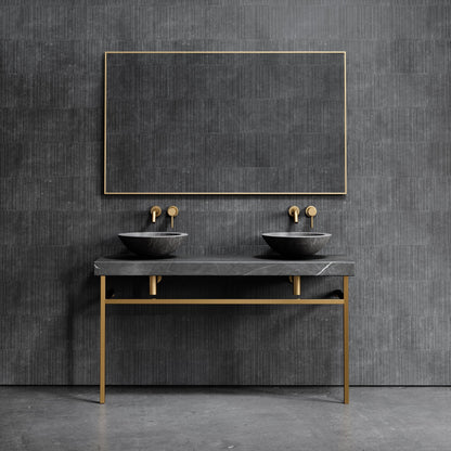 Lomazzo Pietra Grey Marble Countertop Vanity Unit 1400mm