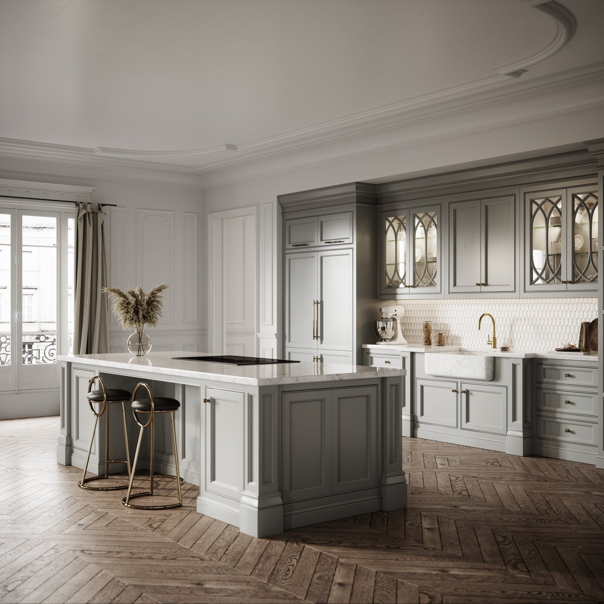 Louis Carrara Belfast Marble Polished Kitchen Sink 800mm