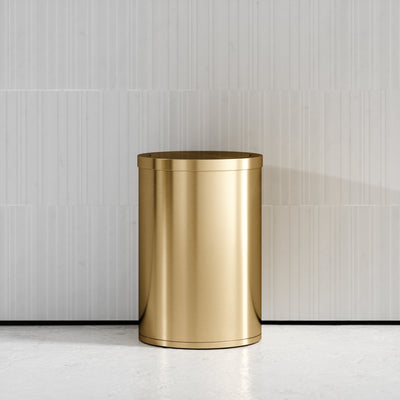 Lusso Cestino Brushed Gold 9 Litre Swing Lid Bin