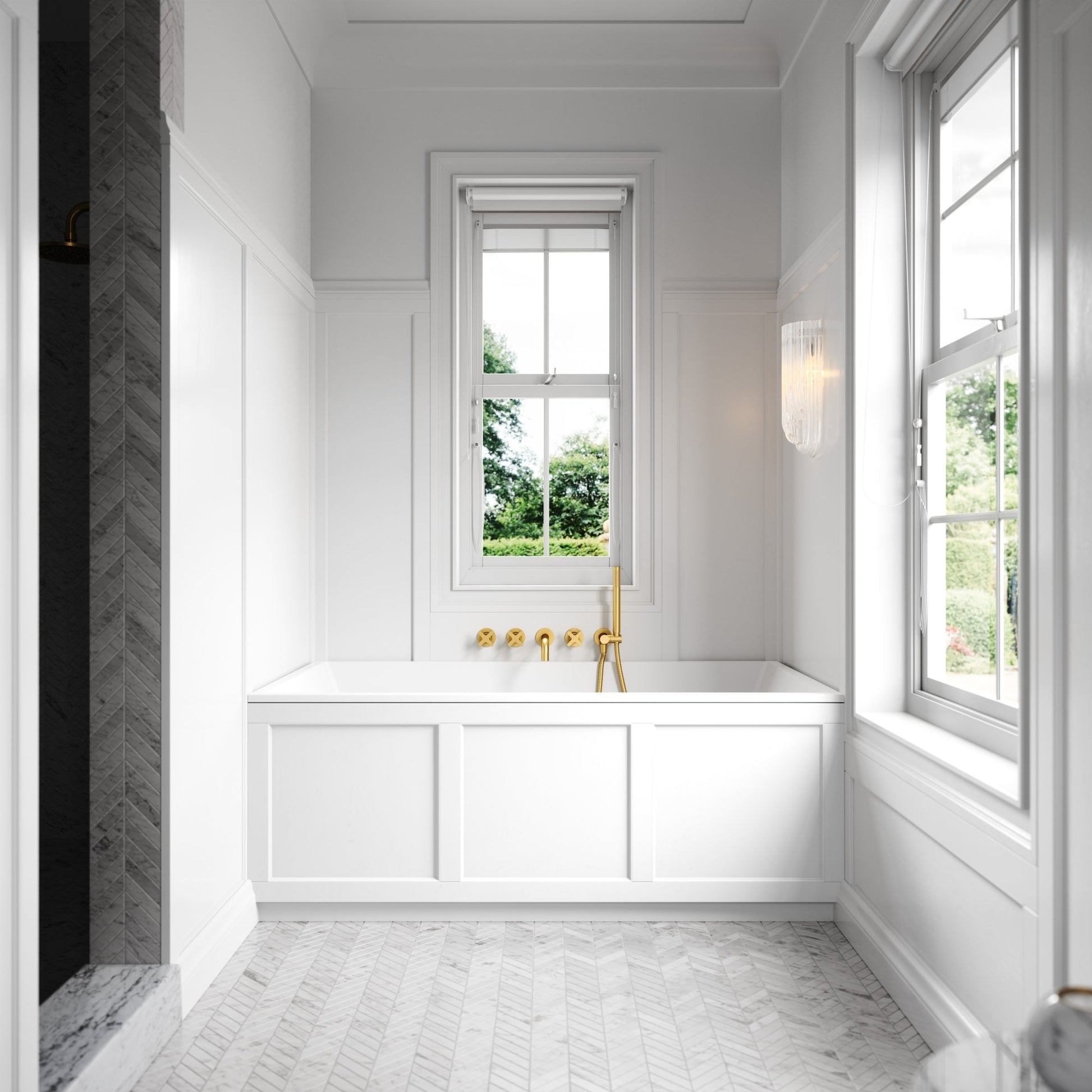 Lusso Light Cavour Inset Bath 1500mm