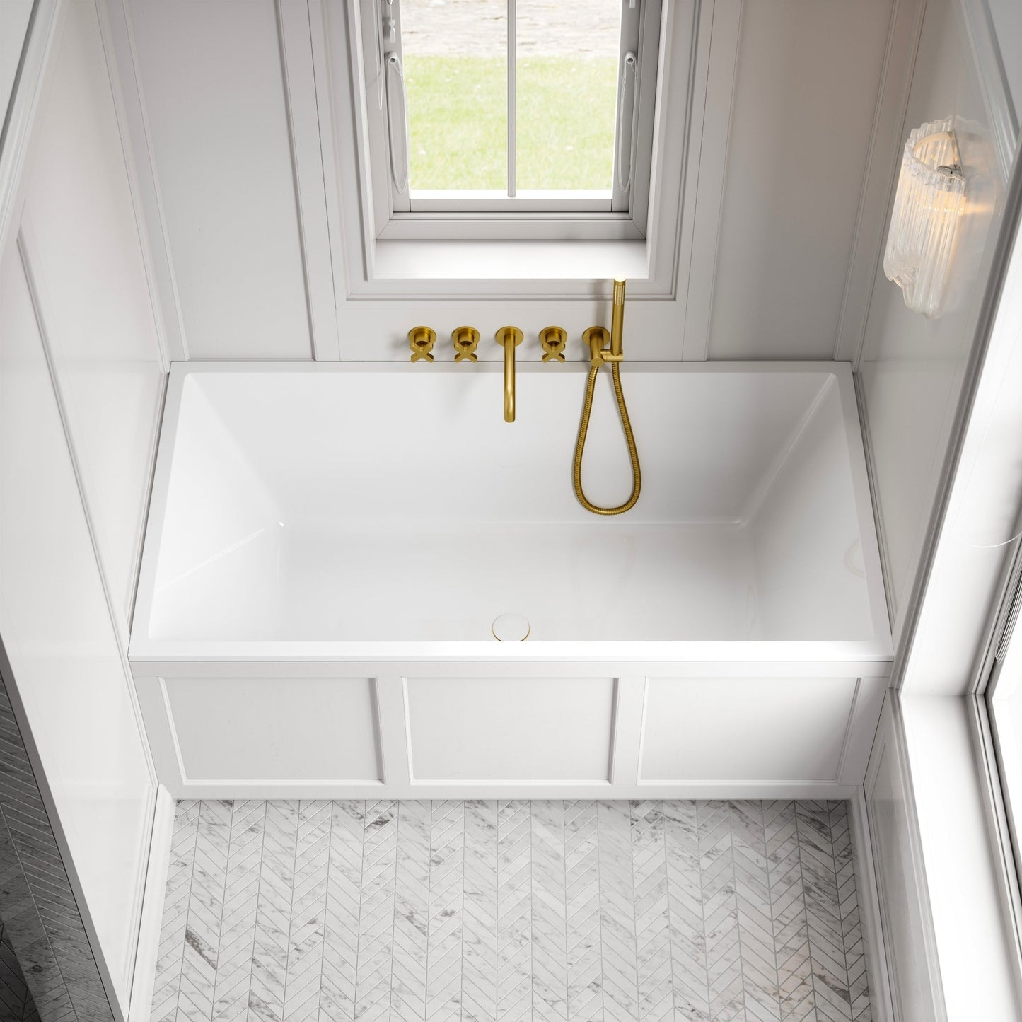 Lusso Light Cavour Inset Bath 1500mm
