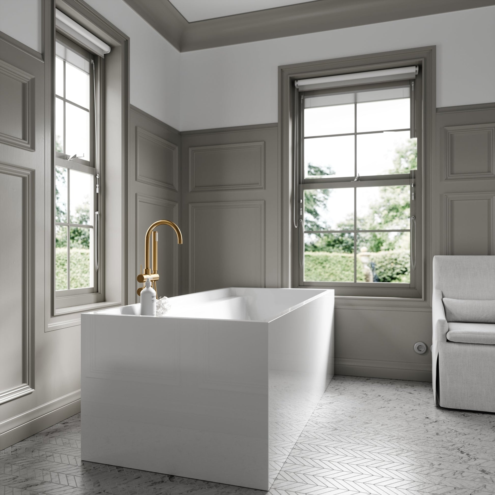 Lusso Light Corso Freestanding Bath 1700mm