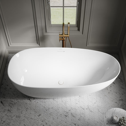 Lusso Light Egg Shell Freestanding Bath 1700mm