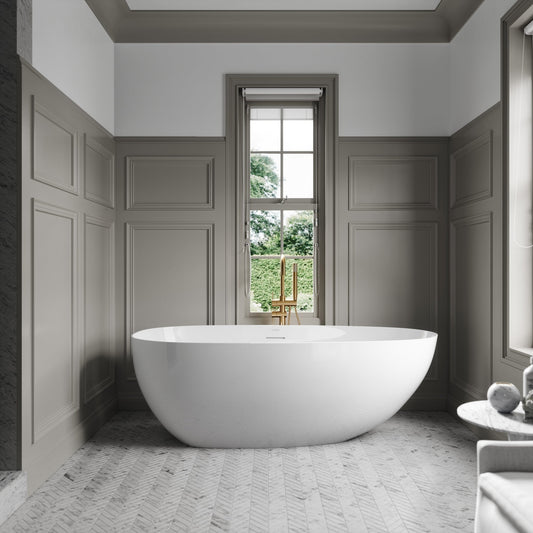 Lusso Light Egg Shell Freestanding Bath 1700mm