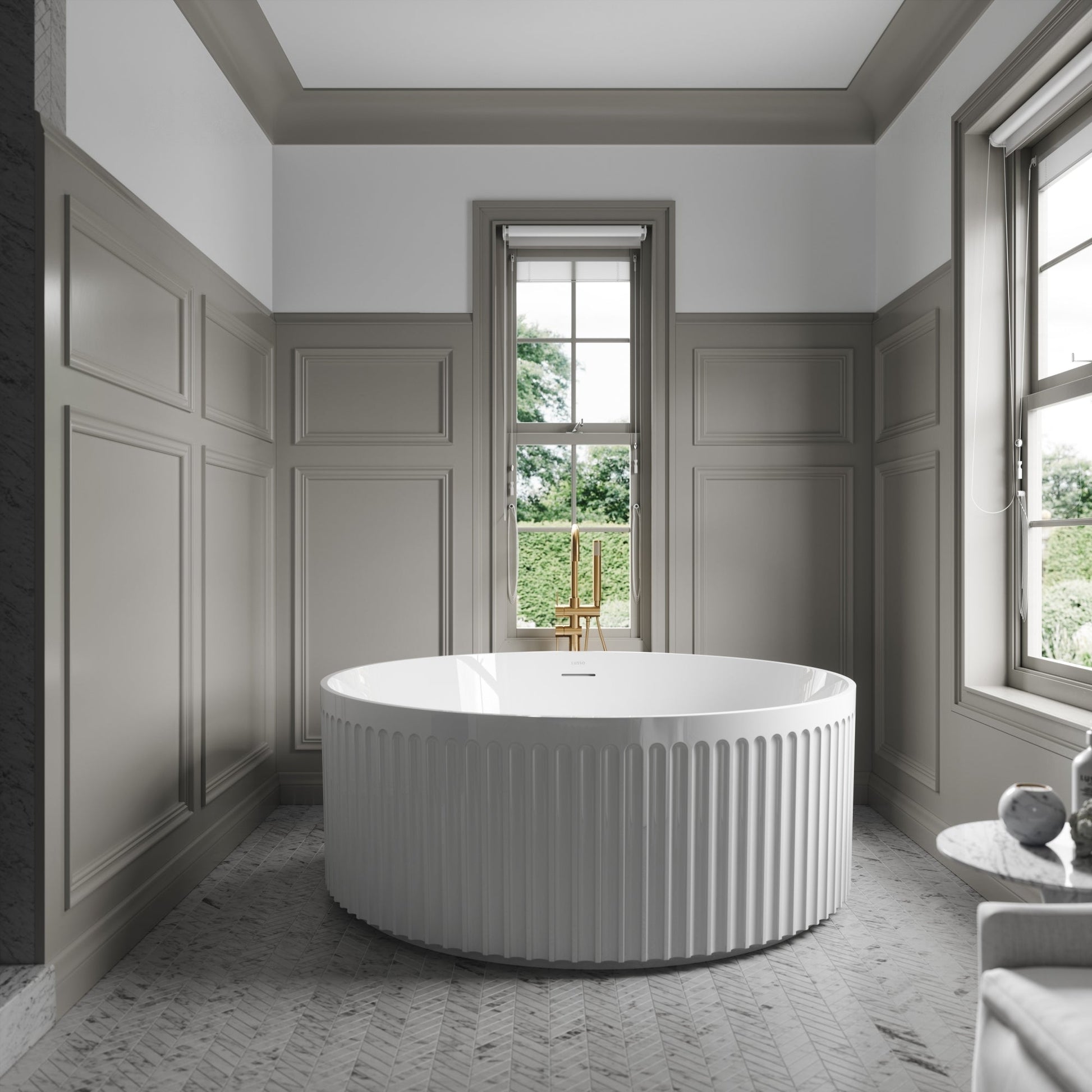 Lusso Light Jadore Round Freestanding Bath 1500mm