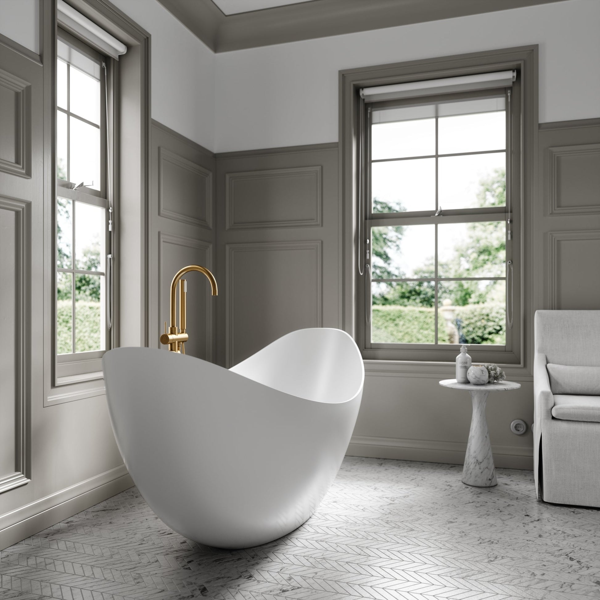 Lusso Light Marconi Freestanding Bath 1800mm