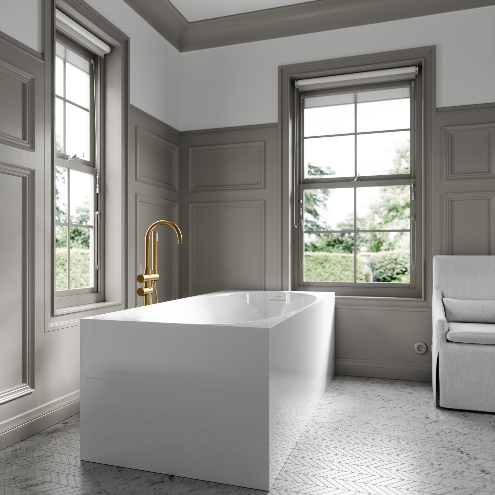 Lusso Light Mazzini Freestanding Bath 1700mm