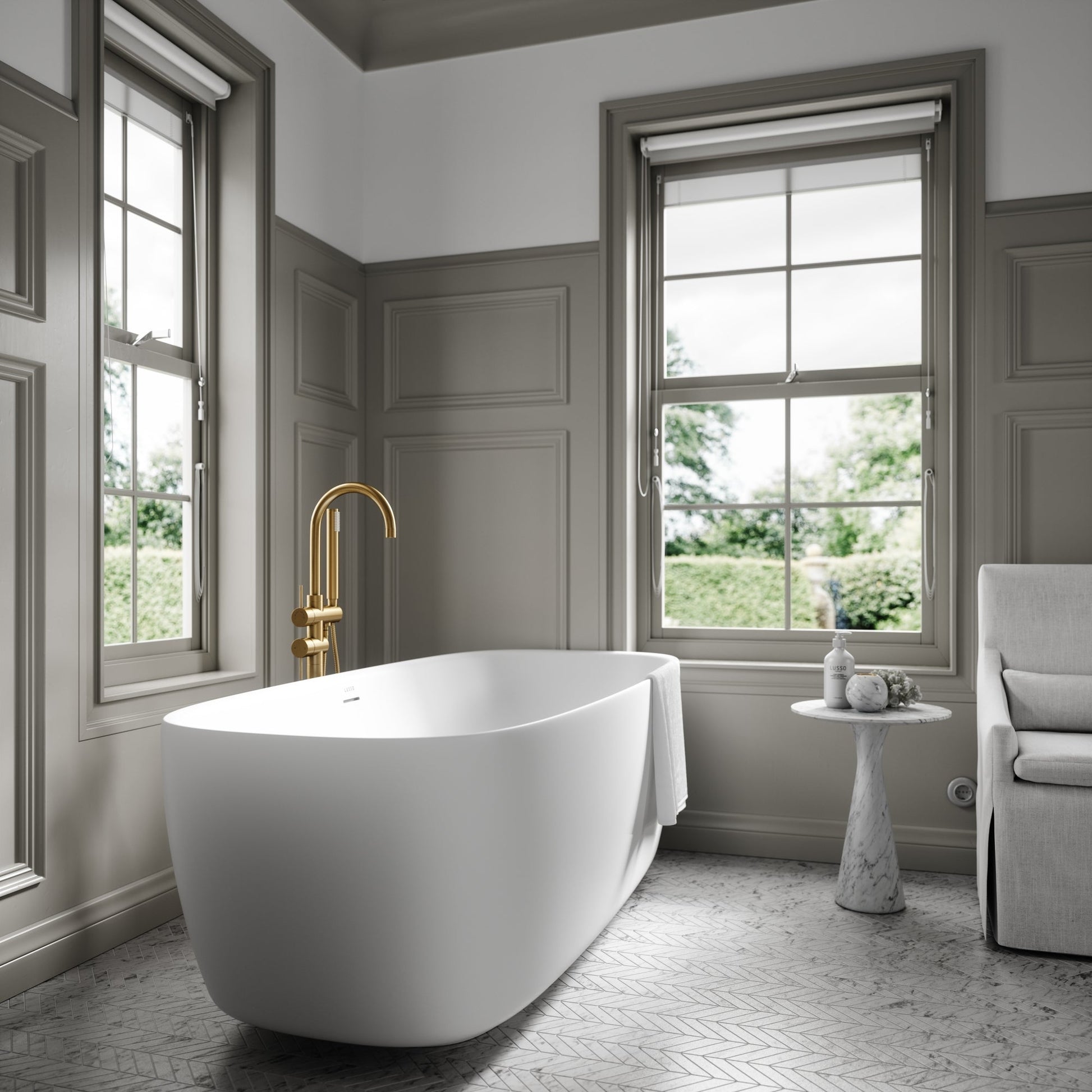 Lusso Light Trocadero Freestanding Bath 1700mm