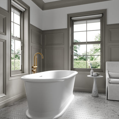 Lusso Light Verona White Freestanding Bath 1700mm
