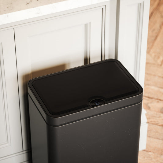Lusso Mondiza Matte Black 30 Litre Kitchen Sensor Bin