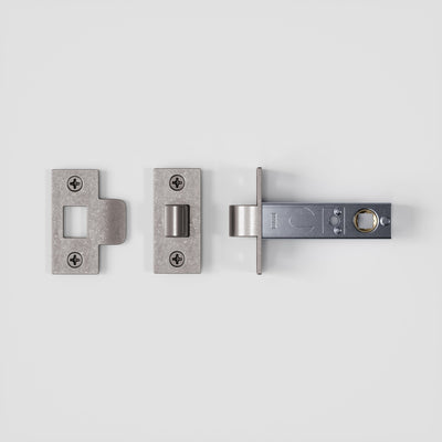 Lusso Tubular Latch for Internal Doors (Distressed Steel)
