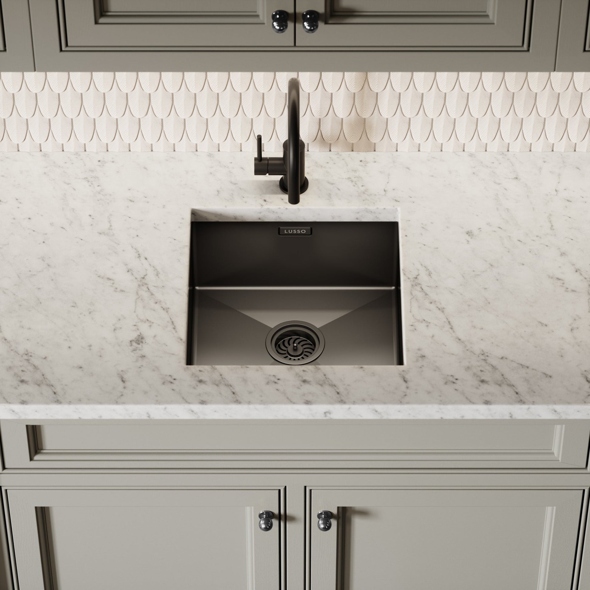 Lusso Vello Undermount Kitchen sink Black Gunmetal