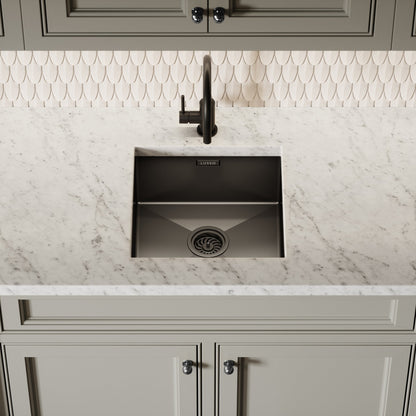 Lusso Vello Undermount Kitchen sink Black Gunmetal