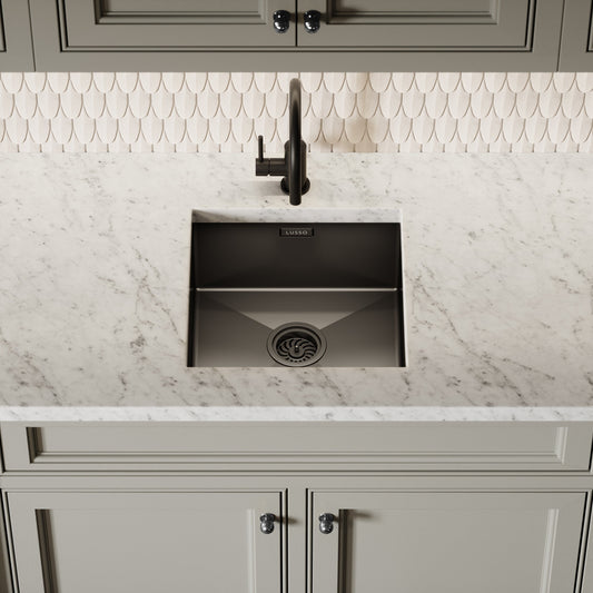 Lusso Vello Undermount Kitchen sink Black Gunmetal
