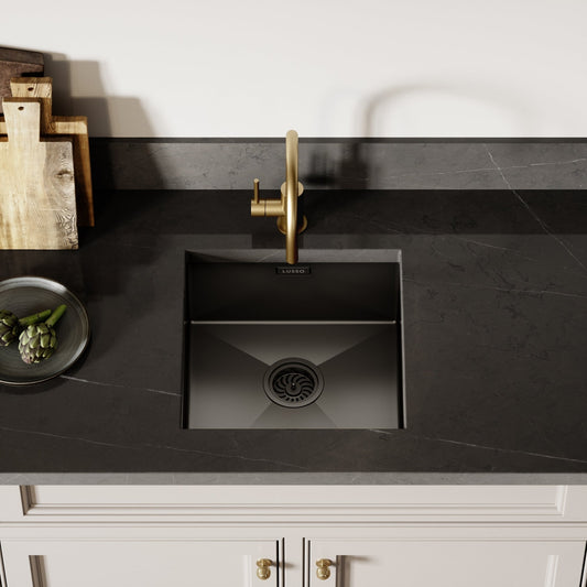 Lusso Vello Undermount Kitchen sink Black Gunmetal