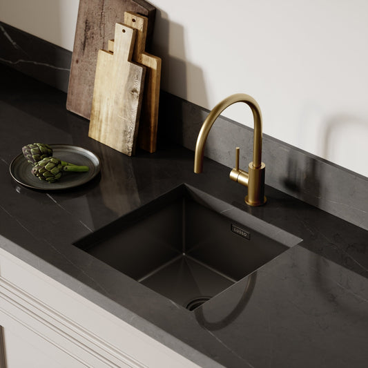 Lusso Vello Undermount Kitchen sink Black Gunmetal
