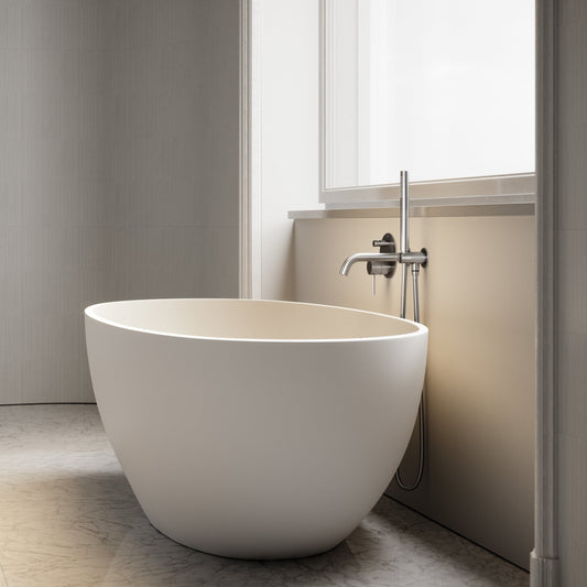 Luxe Brushed Stainless Wall Mounted Bath Shower Mixer Tap