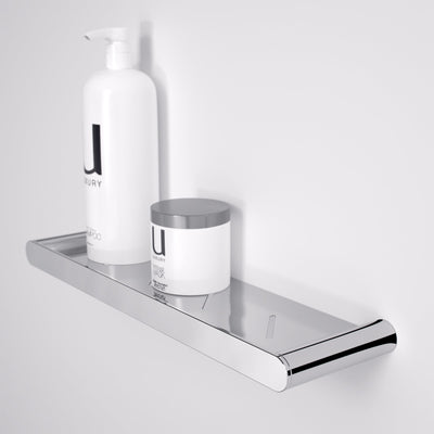 Luxe Chrome Bathroom Shower Storage Shelf