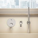 Luxe Chrome Wall Mounted Bath Shower Mixer Tap