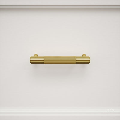 Luxe Knurled Brushed Gold Pull Bar 150mm