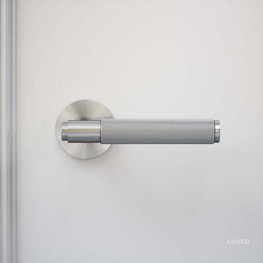 Dali Fluted Brushed Stainless Internal Door Handles