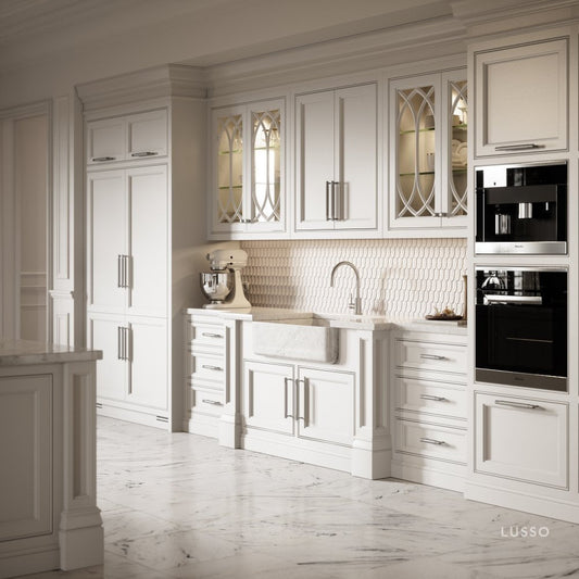 Luxe Knurled Brushed Stainless Pull Bar 150mm