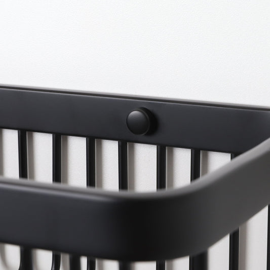 Luxe Matte Black Large Shower Storage Basket