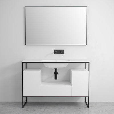 Luxe Matte Black Mirror 1200mm