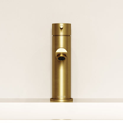 Luxe Monobloc Brushed Gold Basin Mixer Tap