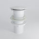 Luxe Polished White Unslotted Click Clack Basin Waste