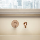 Luxe Rose Gold Wall Mounted Bath Mixer Tap