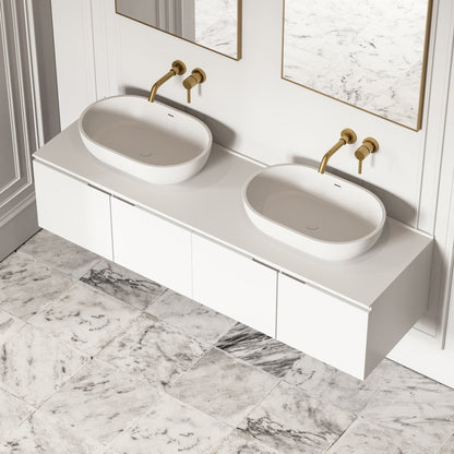 Luxor Matte White Vanity Unit 1600mm
