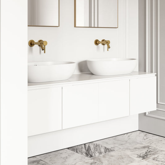 Luxor Matte White Vanity Unit 1600mm
