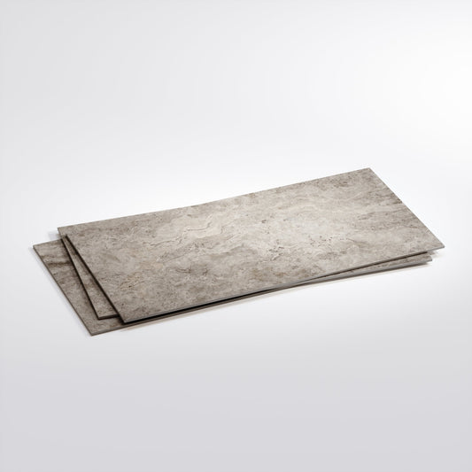 Manzoni Light Taupe Travertine Porcelain Wall or Floor Tile 1200 x 600mm