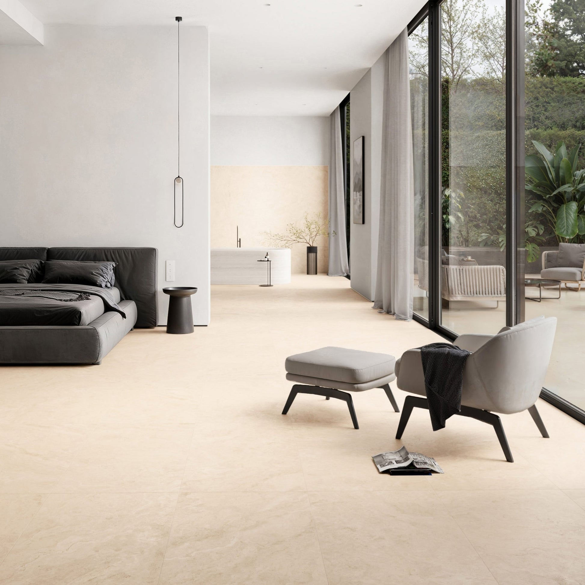 Manzoni Natural Travertine Porcelain Tile 1200 x 600 mm