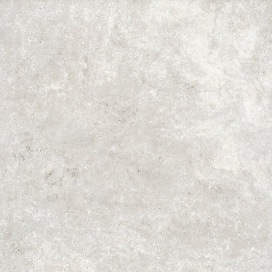 Manzoni White Travertine Porcelain Wall or Floor Tile 600 x 600mm