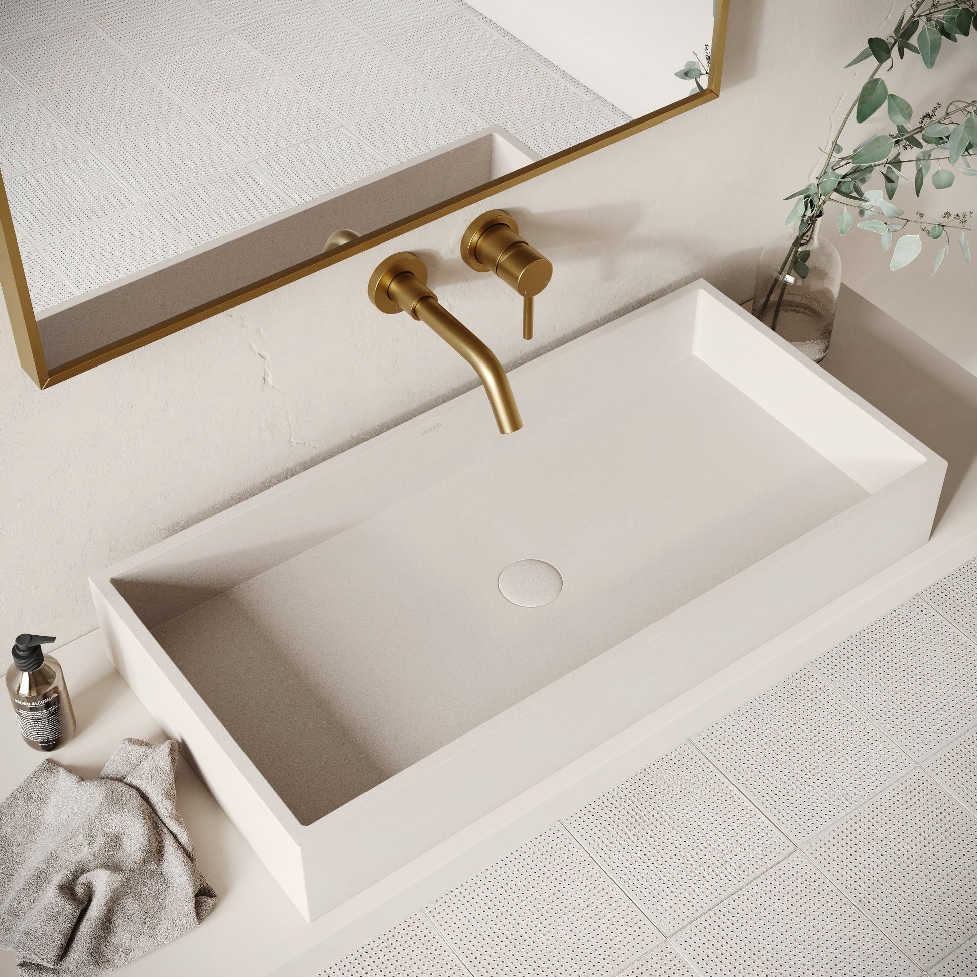 Mattoni Shore Concrete Countertop Basin 800mm