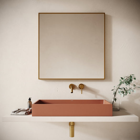 Mattoni Terracotta Concrete Countertop Basin 800mm