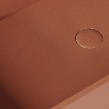 Mattoni Terracotta Concrete Countertop Basin 800mm