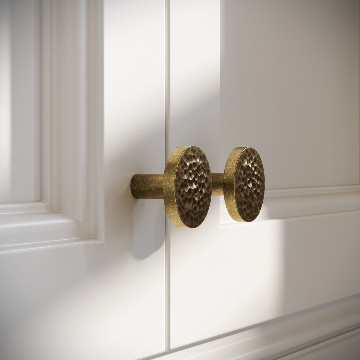 Mayfair Aged Bronze Hammered Cabinet Knob