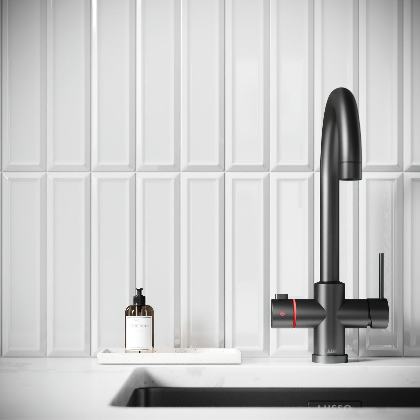 Metro Diamond White Glazed Porcelain Bevelled Wall Tile