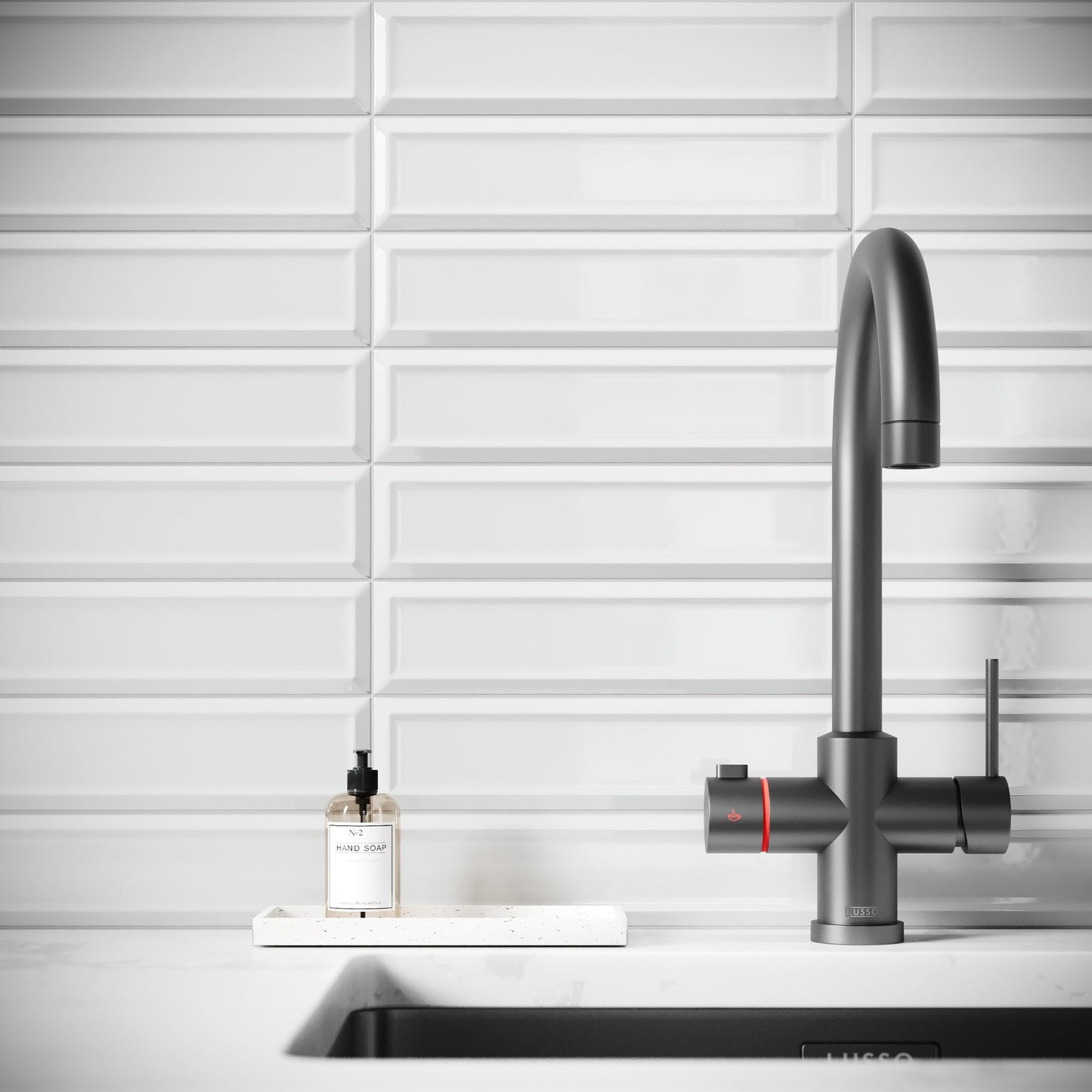 Metro Diamond White Glazed Porcelain Bevelled Wall Tile
