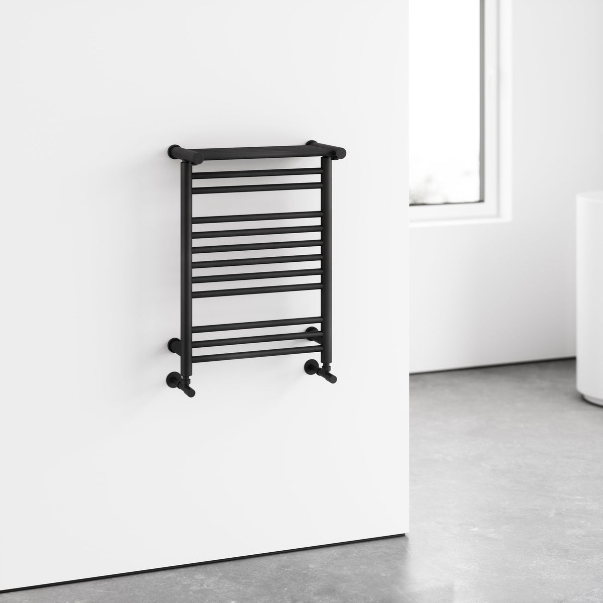 Dress Radiator Miro Matte Black Designer Towel Radiator - LUSSO