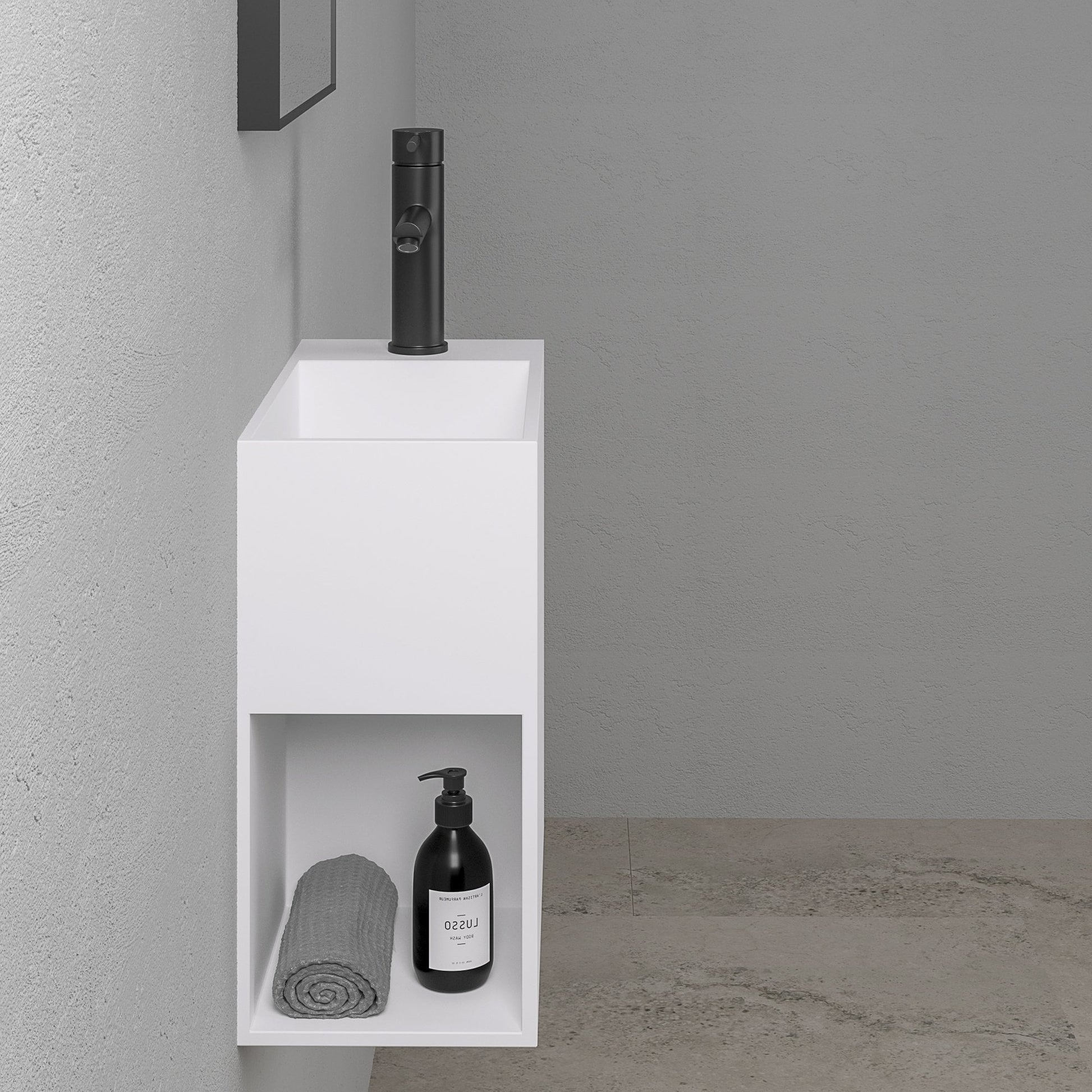Modul Wall Hung Stone Basin 400mm