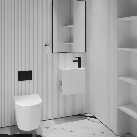 Modul Wall Hung Stone Basin 400mm