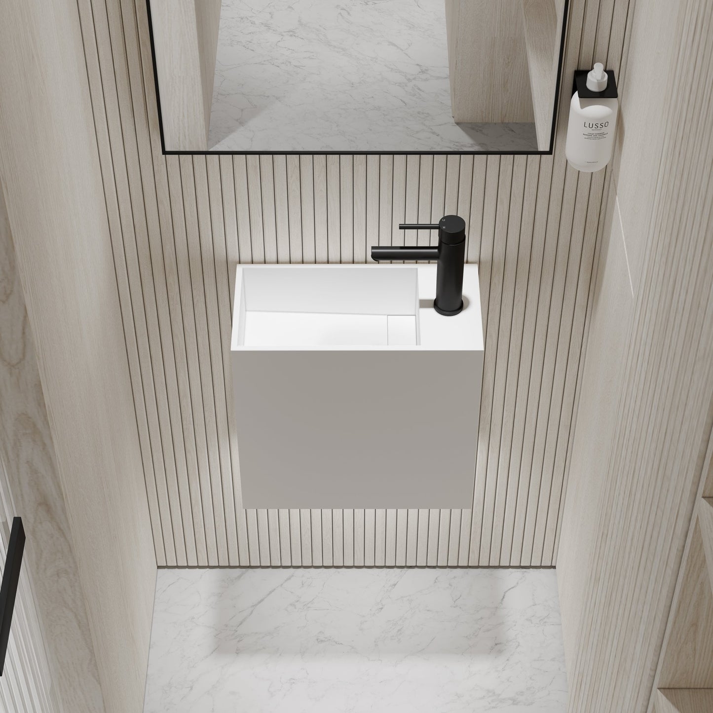 Modul Wall Hung Stone Basin 400mm