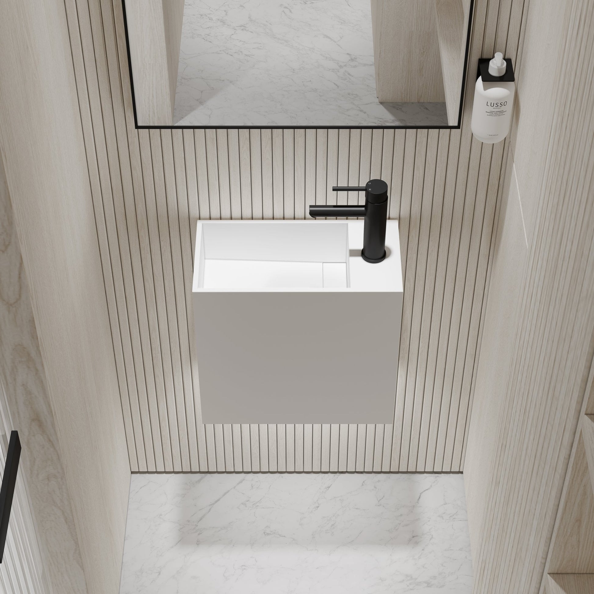 Modul Wall Hung Stone Basin 400mm