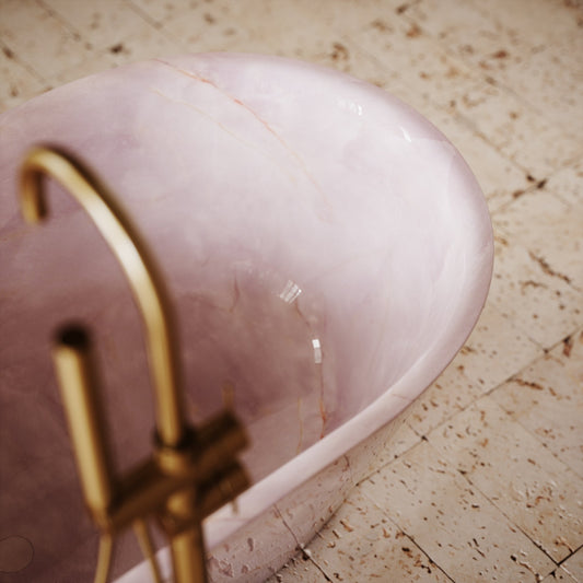 Muse Pink Onyx Freestanding Bath 1700mm