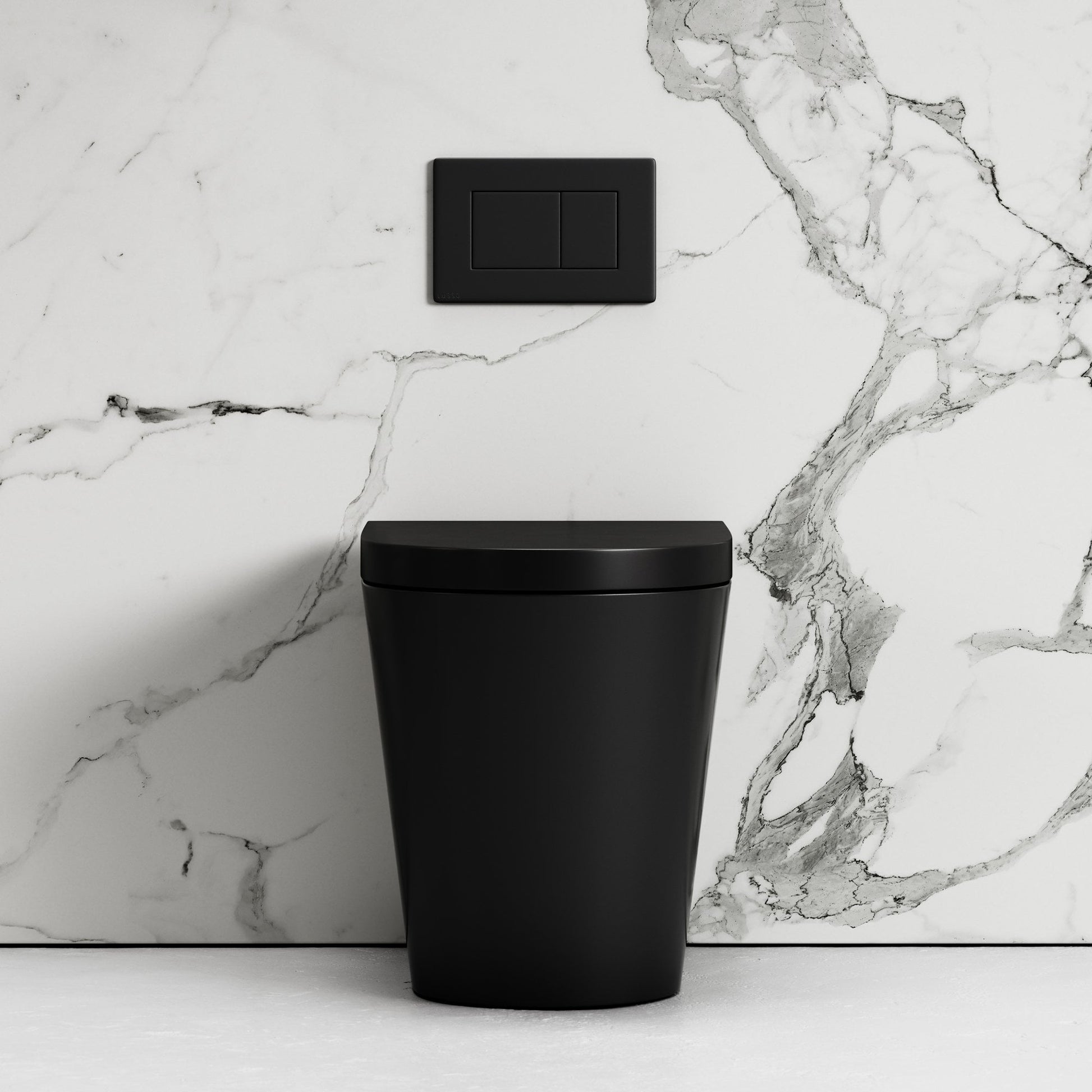 Nera Matte Black Back To Wall Rimless Toilet & Soft Close Seat